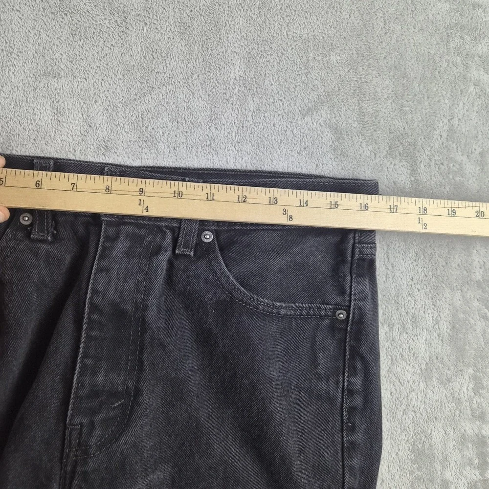 Levis 505 Jeans Mens 33x30 Black Denim Regular Fit Straight Leg 100% Cotton